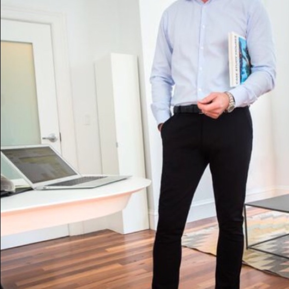 Betabrand comfy dress pant, tapered slim fit
